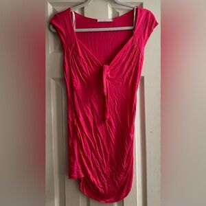 Women's Pink Cap Sleeve Top